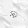 New Charms 925 Silver Sister Daughter Mum Mother Family Love Heart Beads Fit Origina Bracelet Necklace DIY Jewelry