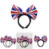 Платиновый юбилей Union Jack Бандана-галстук-бабочка Ободок для волос Для мужчин и женщин Идеально для празднований