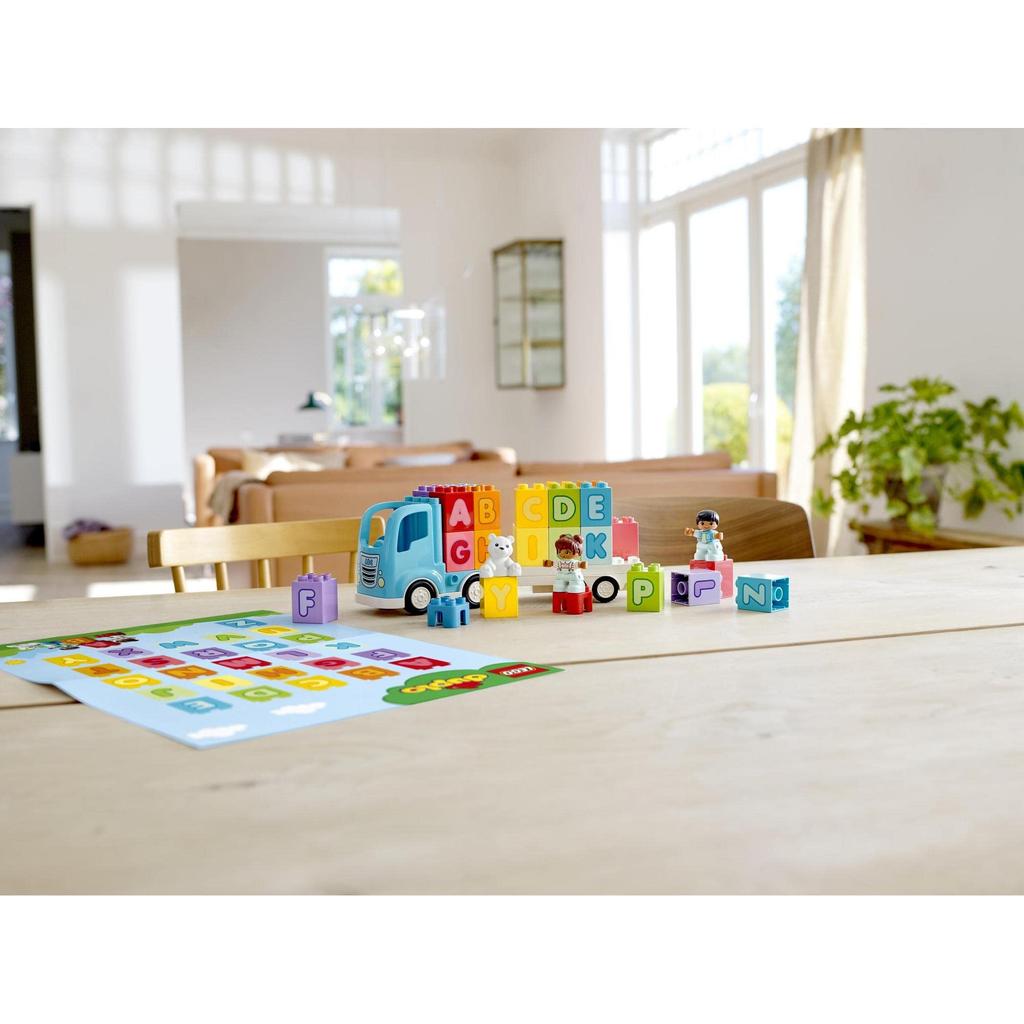LEGO Duplo First Duplo Alphabet Truck 10915 Toy Block Gift Infant Baby STEM Educational Truck Boys Girls 1 and a Half Years Old and Up