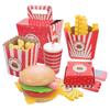 Jesus Hamburger French Fries Combo Simulation Baby Kids Toy Girl Toddler Kids Toy Paper Food