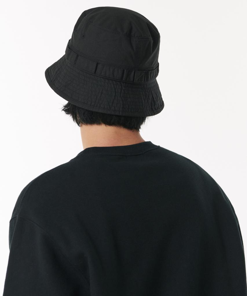MUSINSA STANDARD Cotton Jungle Bucket Hat [Black]