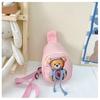 Teddy Cartoon Hoodie Bear Pattern Children Travel Shoulder Bag Material Oxford