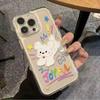 Подходит для Apple 11 мягкий чехол чехол для мобильного телефона буква маленький белый пес 11/11promax мультяшный xs/xr прозрачный 1p