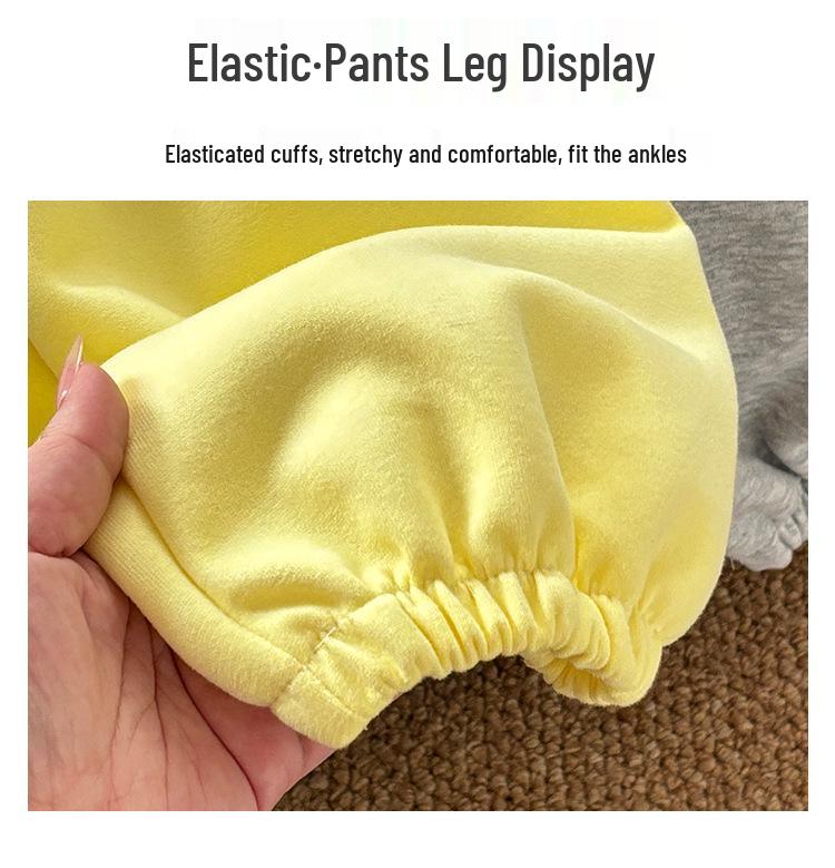 Children's Spring/Autumn Sporty Sweatpants - Unisex, Loose Fit, Versatile and Stylish Korean Baby Trousers