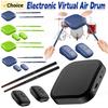 Electronic Virtual Air Drum Drumsticks Pedals Set Portable Reality Drum Kit Professional Musical Instrument Gift for Adults Kids