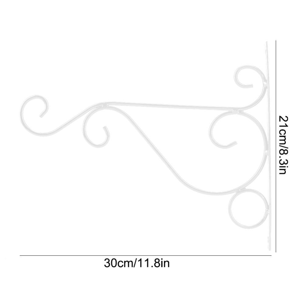 Iron Wall Mounted Plant Hanger Wall Mounted Flower Pot Hook Durable Hanging Basket Bracket