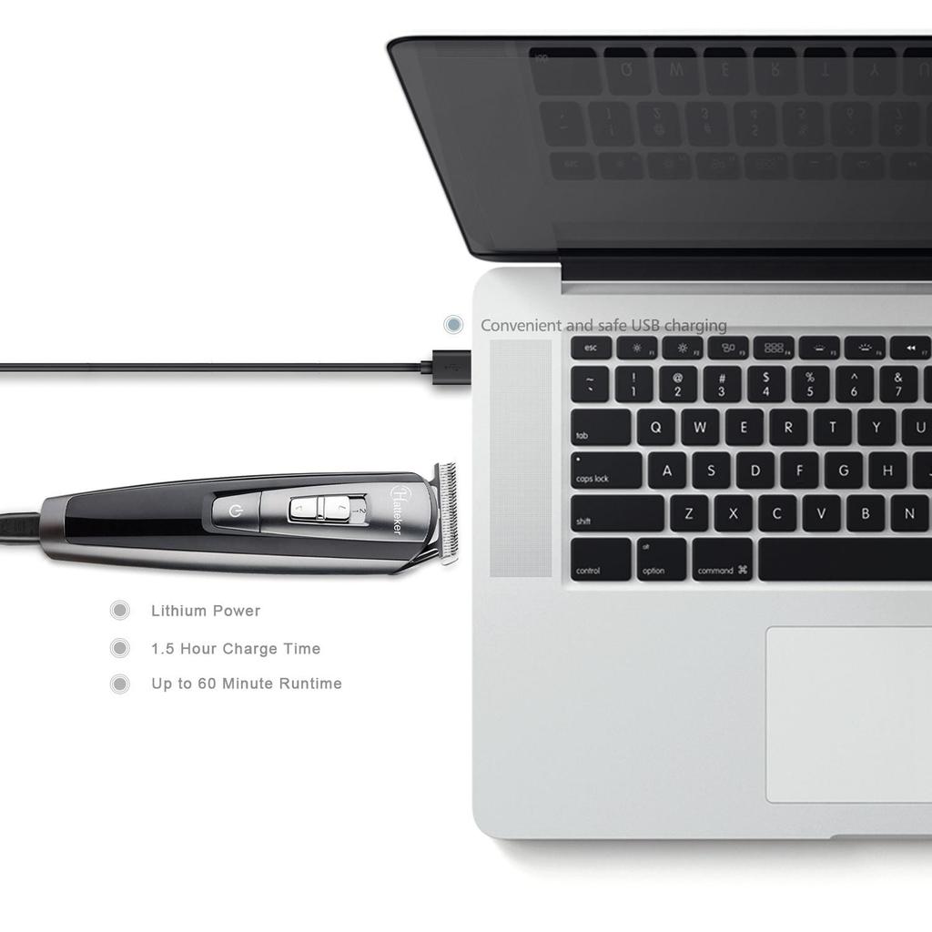 Триммер для стрижки волос с LCD-дисплеем многофункциональный