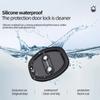 4Pcs Car Door Mute Damping Cushion Silicone Door Lock Buckle Car Door Anti-Collision Protective Cover