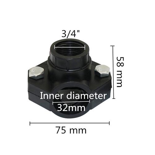 5 шт. Хомут для трубы DN32/DN25 1/2" 3/4" Внутренняя резьба Садовая Сельскохозяйственная Ирригационная Водопроводная Труба Соединительные Фитинги Седловая Клипса для Трубы