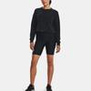 Under Armour Футболка с коротким рукавом Terry Crop Solid Color Pullover, женские топы, черный цвет 1378650-001