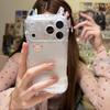 Милый чехол для телефона Rilakkuma с ушками кошки для Apple 13, 14, 15, 16 Pro Max, 17 с точными вырезами