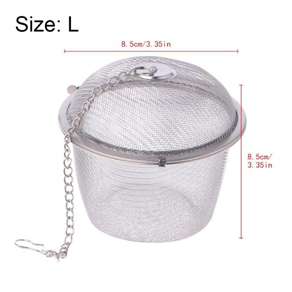Практичный многоразовый сетчатый фильтр для специй, шарик для заваривания чая из нержавеющей стали, травяной заварник