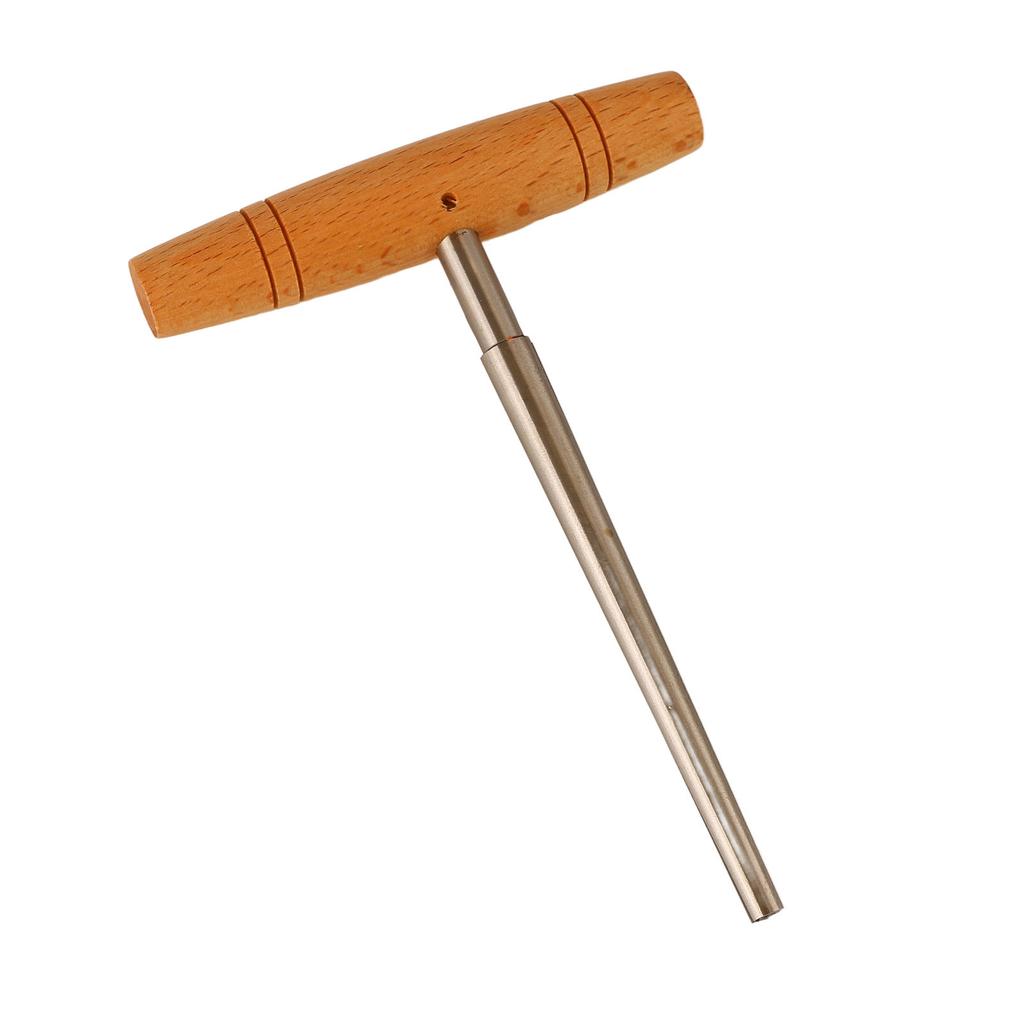 Guitar Pin Hole Reamer Handheld End Peg Hole Reamer Reaming Cutting Tool with Solid Wood T Handle