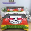 RasenBallsport Leipzig Pattern Bedding Quilt Set  Home Decoration  Gift (1 * duvet cover + 2 * pillowcase  without core)