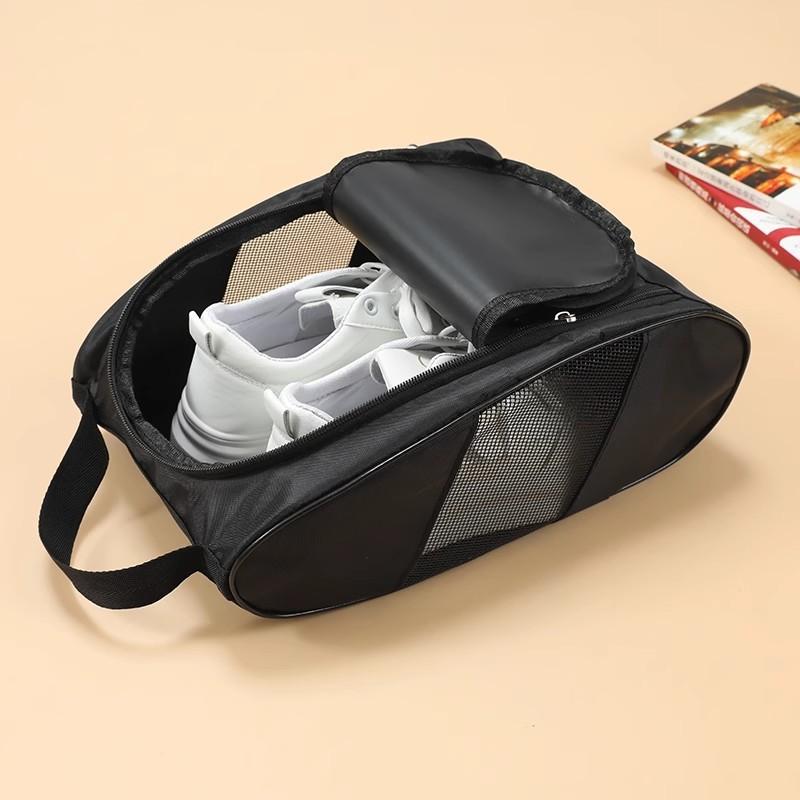 Oxford Cloth Golf Shoe Handbag Breathable Dustproof Lightweight Portable Storage Bag for Golf Football Tennis Sports Shoes