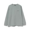 [Beams Heart] L/S TEE cardboard logo print long sleeve cut and sew men's SMOKE_GREEN L