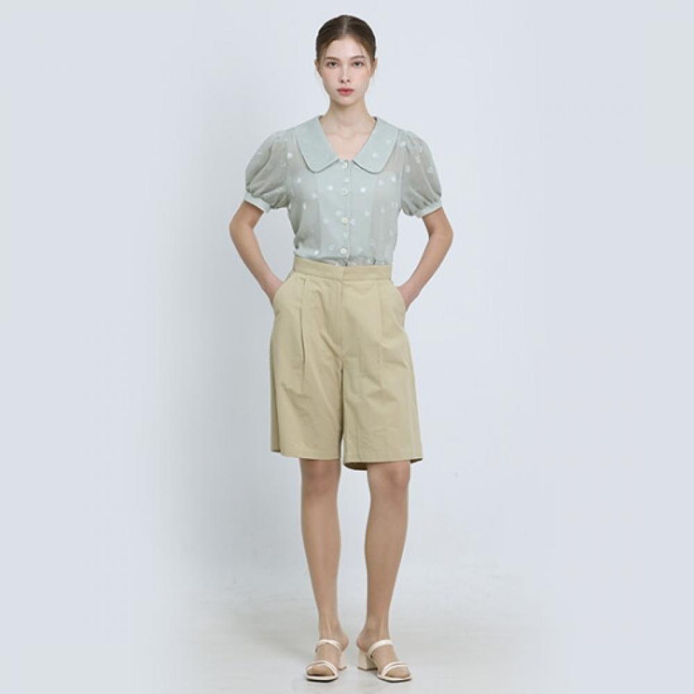 Ozoc Pintuck Wide 5 5 Pants