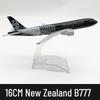 16 см Авиамодель Boeing 777 из сплава - Эксклюзивная игрушка Новой Зеландии