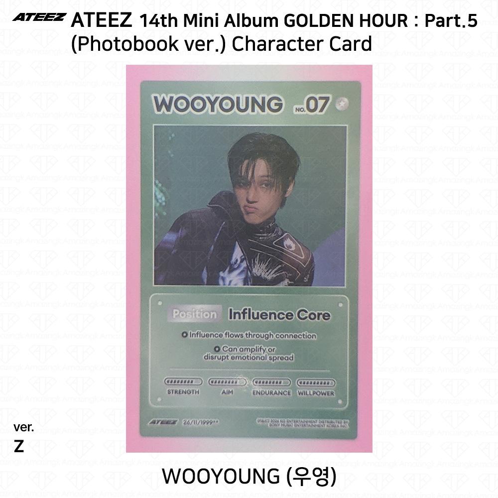 ATEEZ 14-й мини-альбом Golden Hour Часть 5 Фотобук версия. Фотокарточка Z ВЕРСИЯ