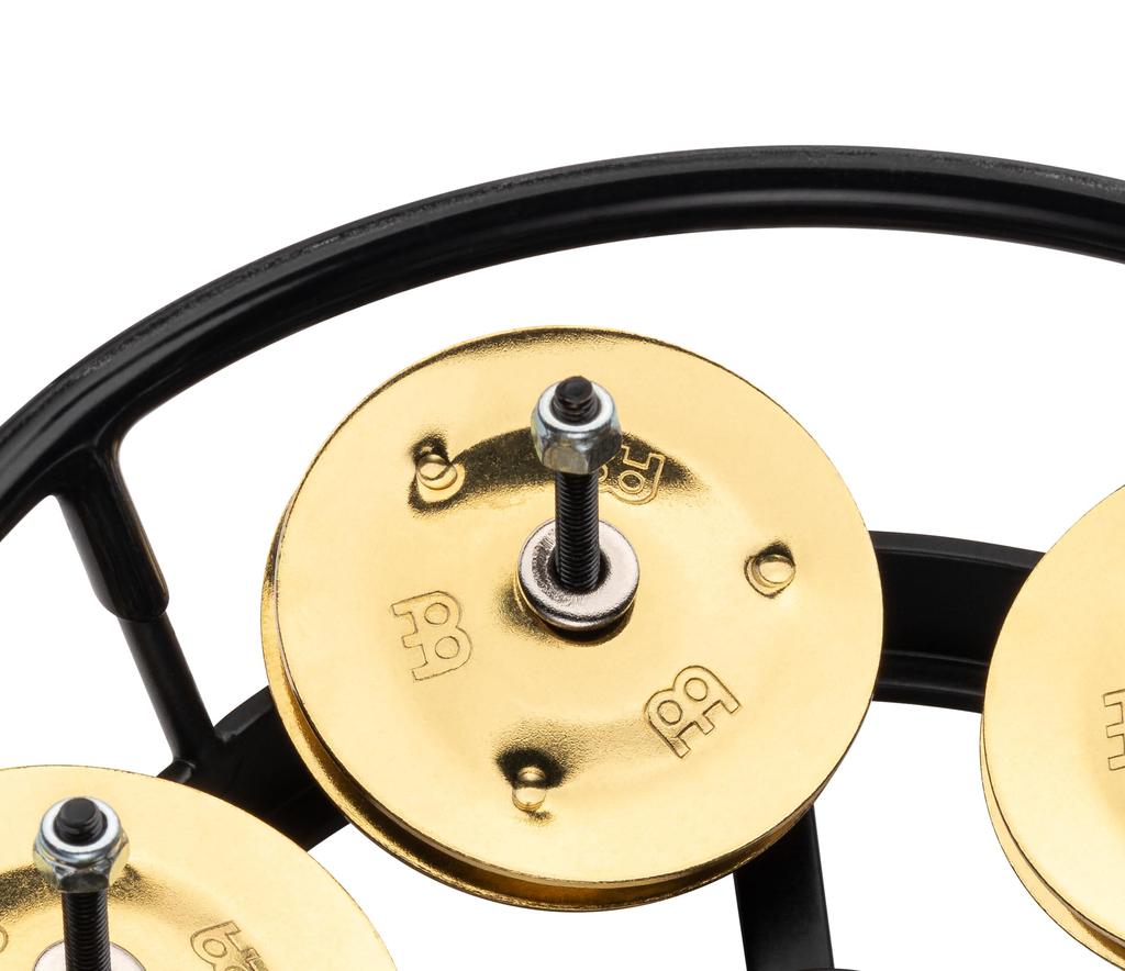 MEINL Percussion Professional Series Hihat Tambourine Solid Brass THH1B-BK []