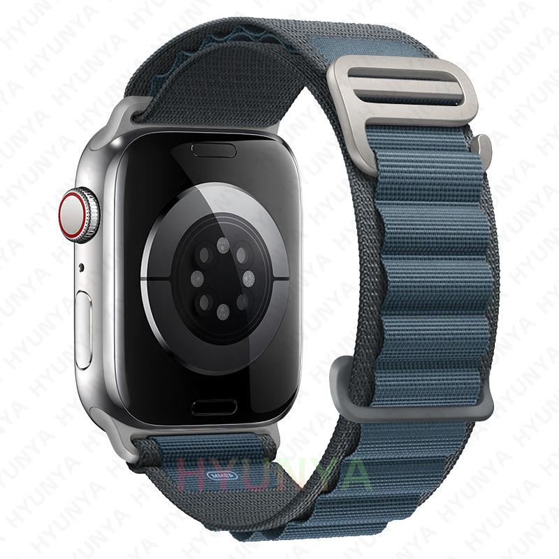 Альпийские ремешки для ремешков часов iWatch Серии 10 11 46мм 9 8 7 SE Ultra 2 3 49мм 44мм 45мм 40мм 41мм 42мм Браслет для часов