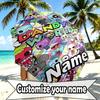 Custom Name Personalized Dandy's World Print Umbrella, Auto Open Close, 8‑Rib Sturdy Frame, Commute Camping Hiking Use, Birthday Gift