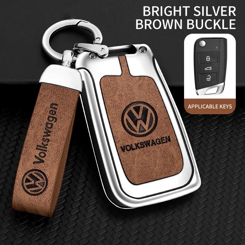 VW GTI GOLF 2026 Hot For VW VOLKSWAGEN Zinc Alloy Car Remote Key Cover Case Holder Protector Shell Fob For VW Volkswagen Golf 7