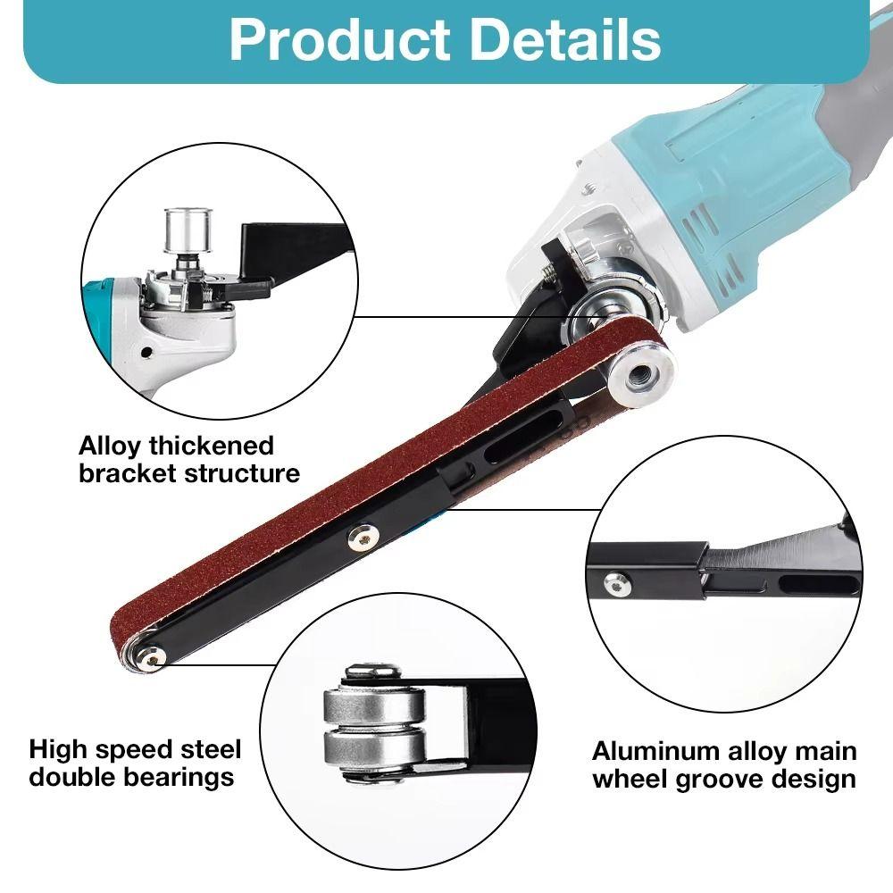 Stainless Steel Sanding Adapter Belt Sander Attachment Belt Sander Bracket Polisher