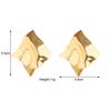 Trendy Metal Irregular Geometric Stud Earrings For Women Statement Vintage Exaggerated Gold Silver Color Jewelry Earrings Gift