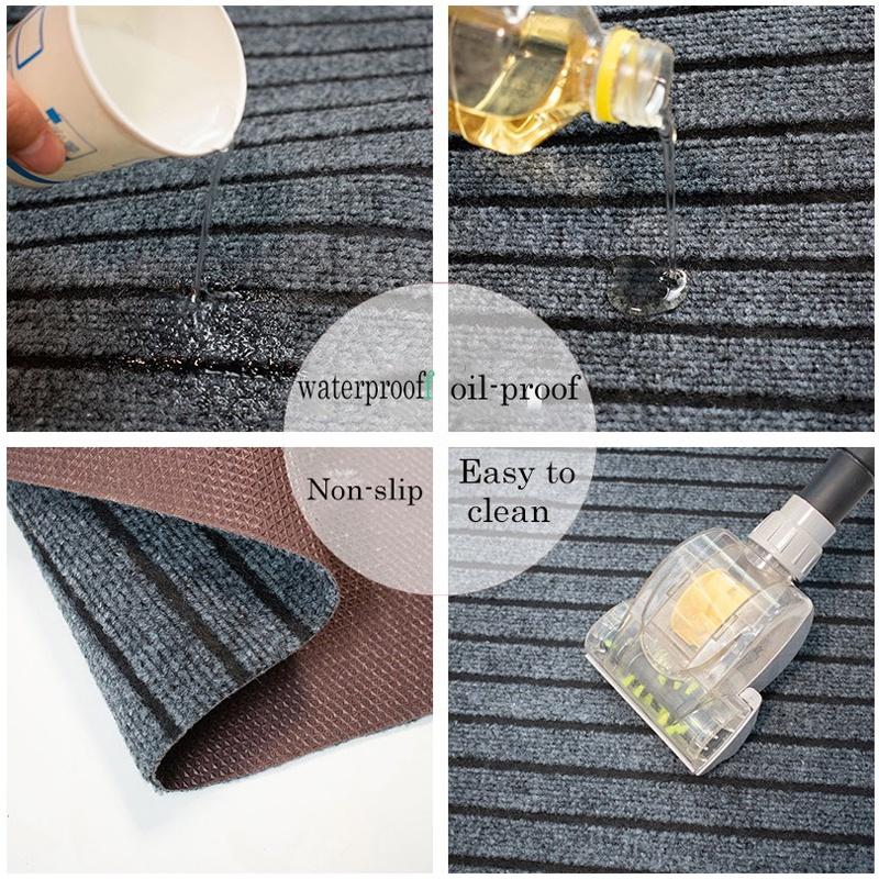 Моющийся кухонный напольный коврик, водонепроницаемый, маслостойкий, грязеотталкивающий, противоскользящий коврик для входной двери T для террасы и на открытом воздухе