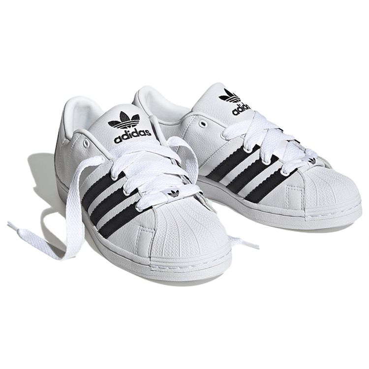Adidas Originals Superstar Comfortable Non-Slip Wear-Resistant Low-Top Sneakers Unisex Sneakers White Black ID2552