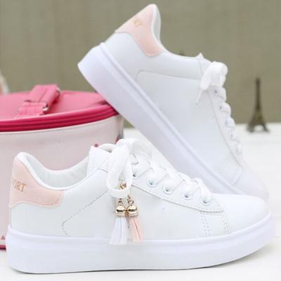 Женские туфли на платформе Slip On, низкие туфли Hundred Higher Lacing, белые туфли для прогулок на открытом воздухе, размер Large