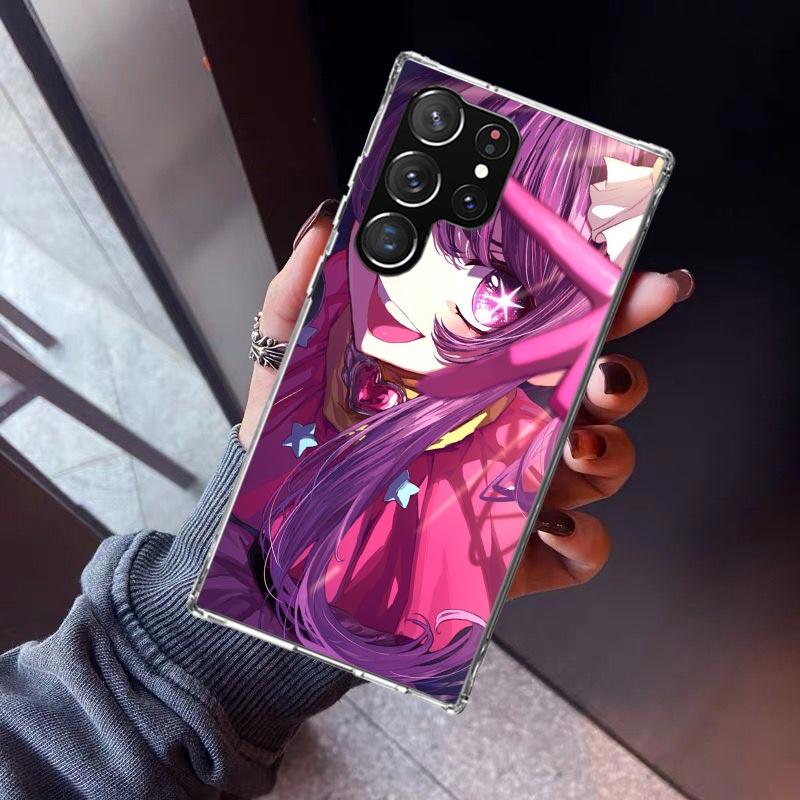 Oshi No Ko Phone Case For Samsung Galaxy S26 S25 Edge S24 S23 Ultra S22 Plus S21 S20 FE Soft TPU Back Cover Funda Galaxy S25 Edg