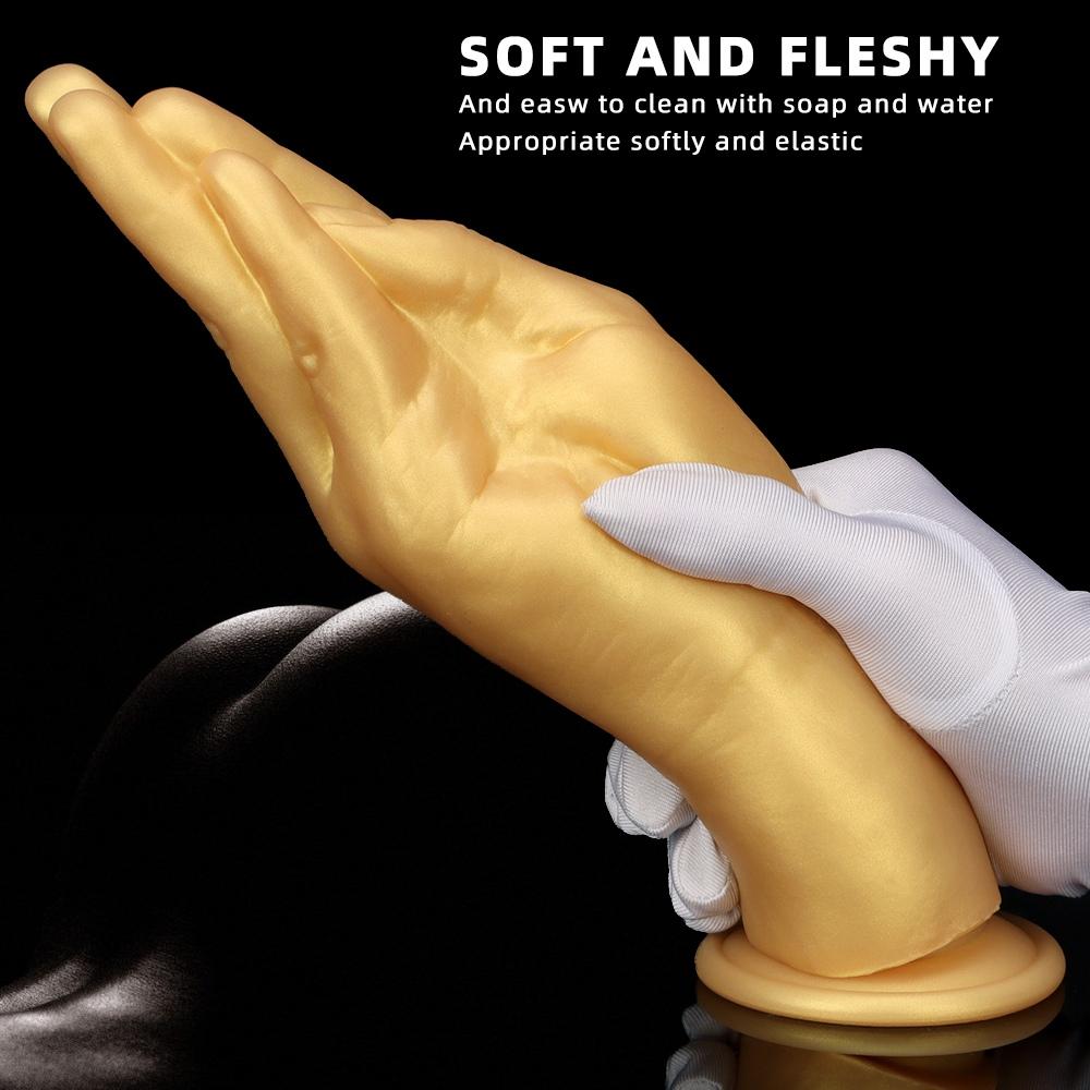 Soft Hand Dildo with Strong Suction Cup Fist Anal Plugs Butt Plug Vaginal or Anal Fisting for Women Men Sex Toys