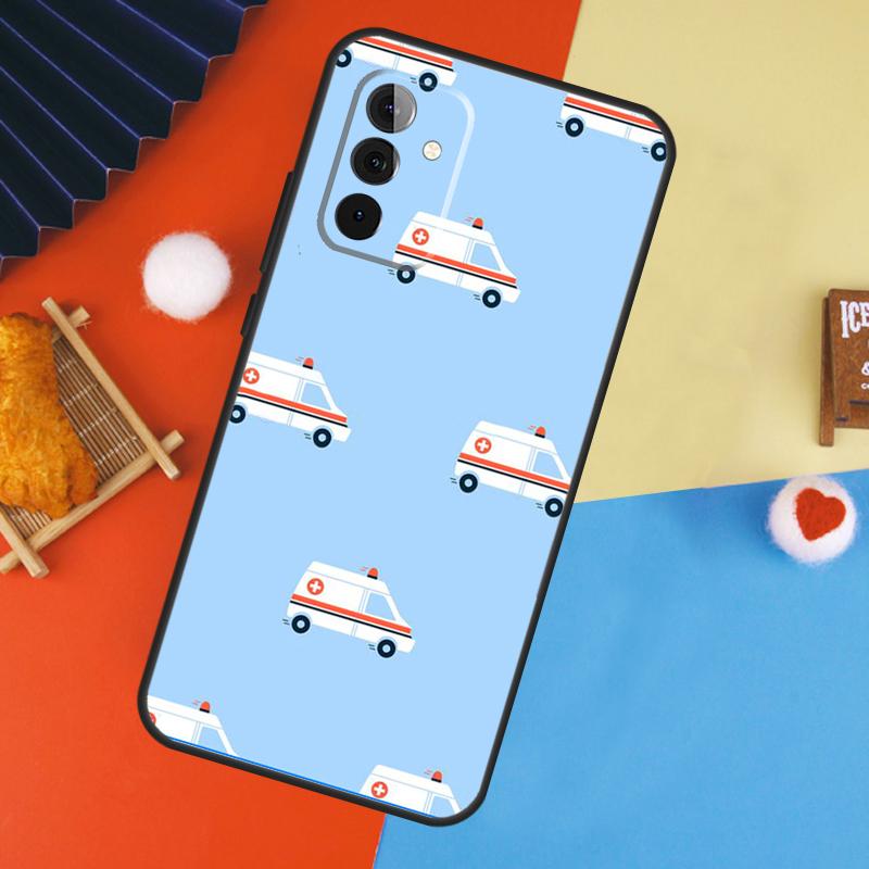 Чехол для Samsung Galaxy A13 A23 A33 A53 A15 A25 A35 A55 A51 A71 A12 A32 A52 A14 A34 A54 с надписью EMT EMS Ambulance