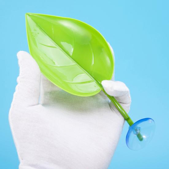 3 Pcs Turtle Basking Platform Leaf Shape Bearded Dragon Basking Platform with Suction Cups Tree Frog Tank Accessories for Leopard Gecko Tank Decor