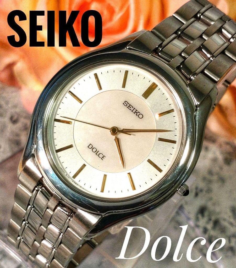[USED] Rare SEIKO Dolce Watch In Silver and Gold