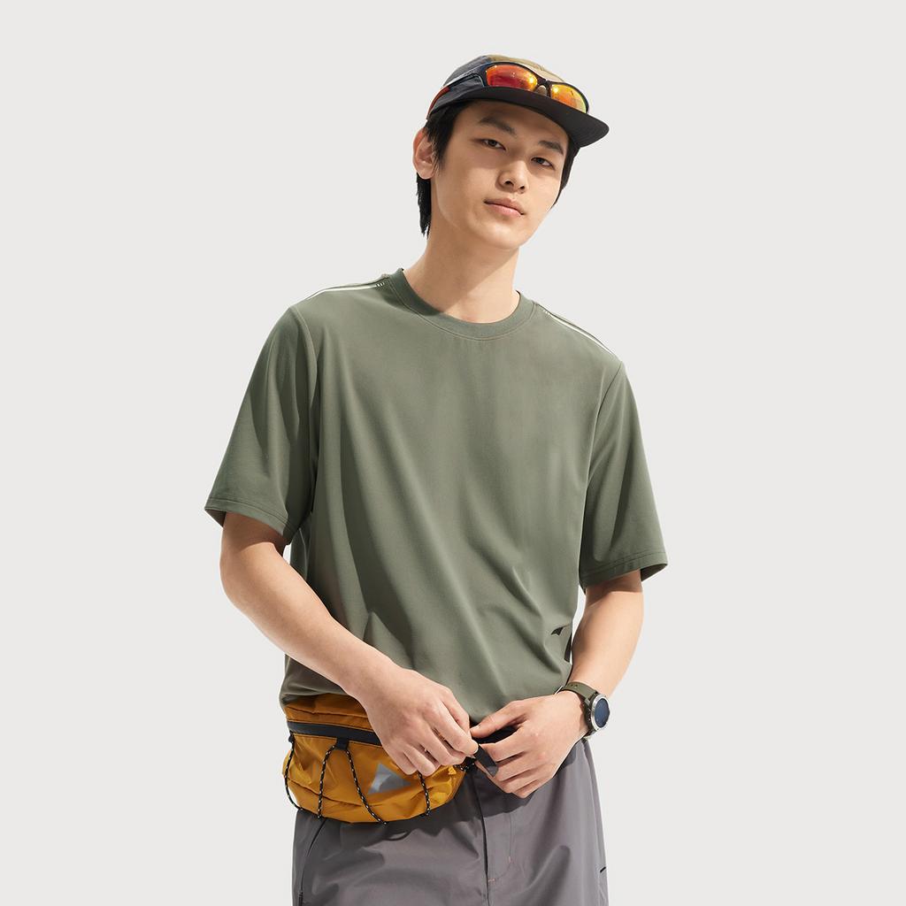 Li Ning Cool Tea T Повседневная Спортивная Универсальная Удобная Дышащая Футболка с Коротким Рукавом Мужские Топы Чайный Зеленый ATSV509-11