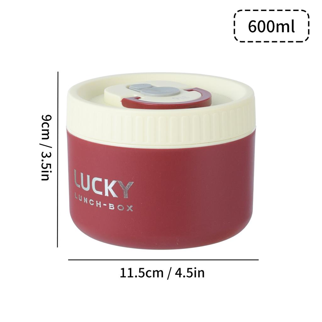 Insulated Bento Lunch Box With Tableware Microwave Safe Portable 304 Stainless Steel Food Storage Container Stackable