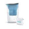 BRITA Fan Blue Water Filter, 1.0L Filtered Water Capacity, 1.5L Total Capacity, Includes One Maxtra Plus Cartridge [Official Japanese Product]