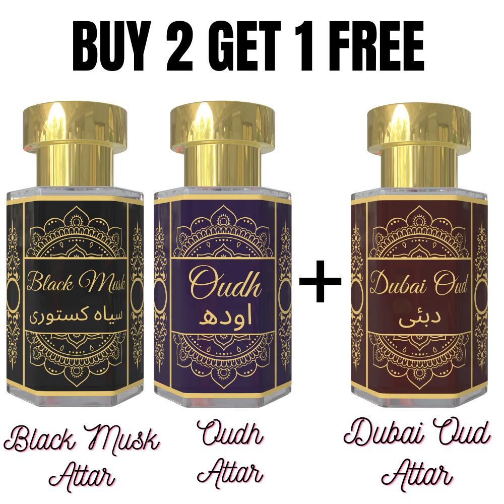 Аттар Черного Мускуса и Аттар Уда с Бесплатным Дубайским Аттаром Уда – Глубокое Мускусное и Насыщенное Древесное Сочетание Ароматов | Унисекс Парфюмы Без Алкоголя