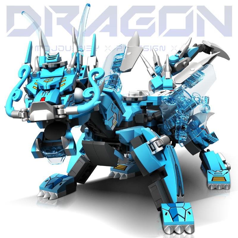 Dragon Toys City Набор мультяшных строительных блоков Модельная серия Украшения Детская игрушка Рождественские подарки на день рождения для детей и взрослых