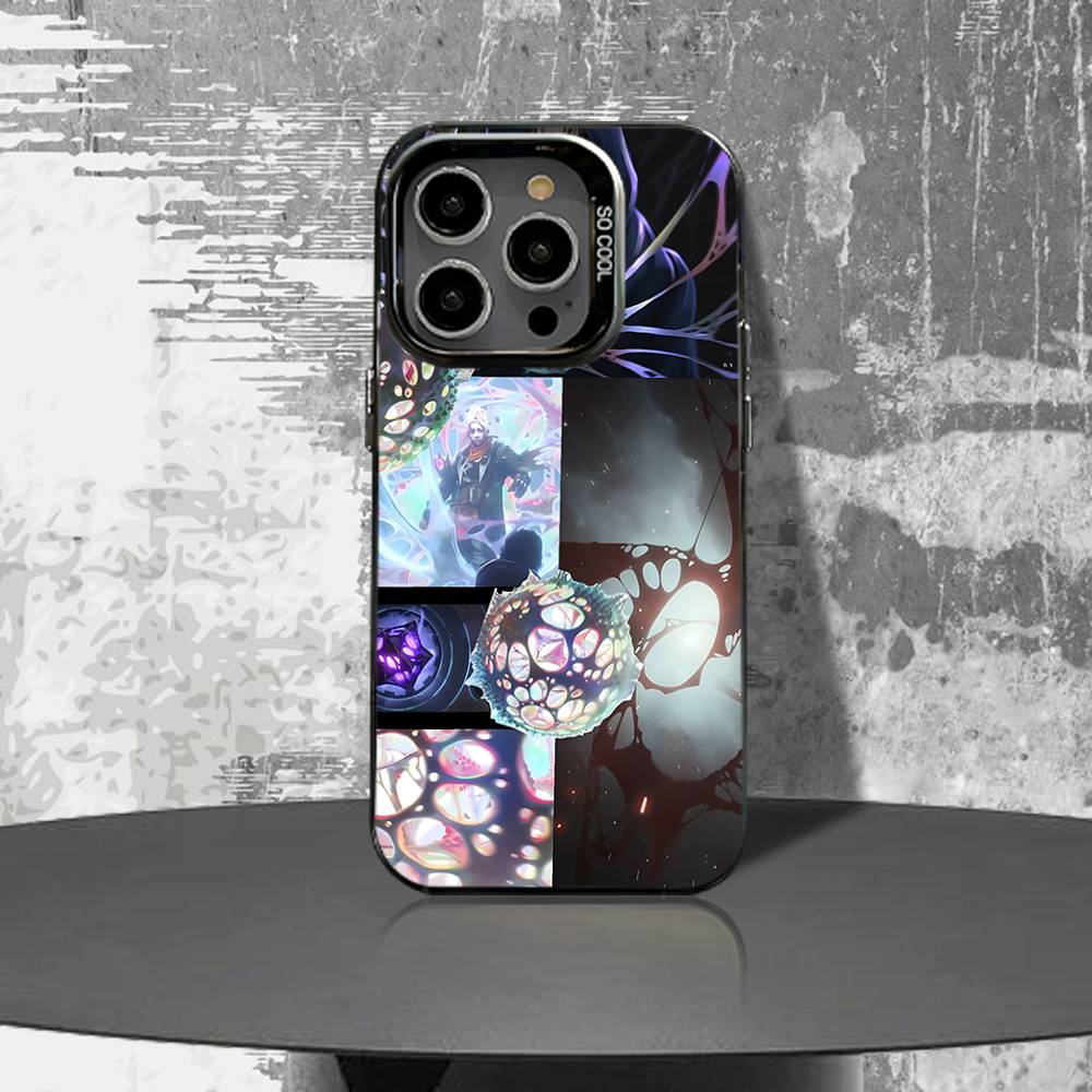 Психоделический чехол Hex Tech для iPhone 16,15,14,13,12,11, Pro, XS, Max, Plus, Mini, SE4, E Черный Матовый Ударопрочный Чехол
