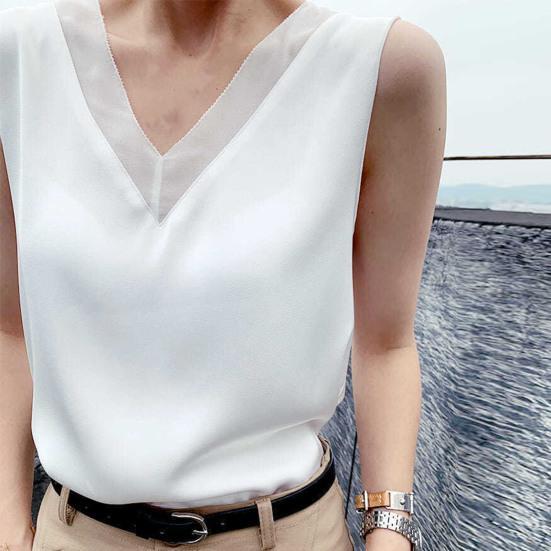 Женские топы без рукавов, блестящие, шелковистые, идеально сидящие, охлаждают, повседневная одежда