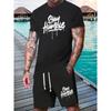 3D Digital Print Men's Fashion Short Sleeve Shorts Set Outdoor Street Men's Sports Shorts Summer Daily Casual Men's T-shirt