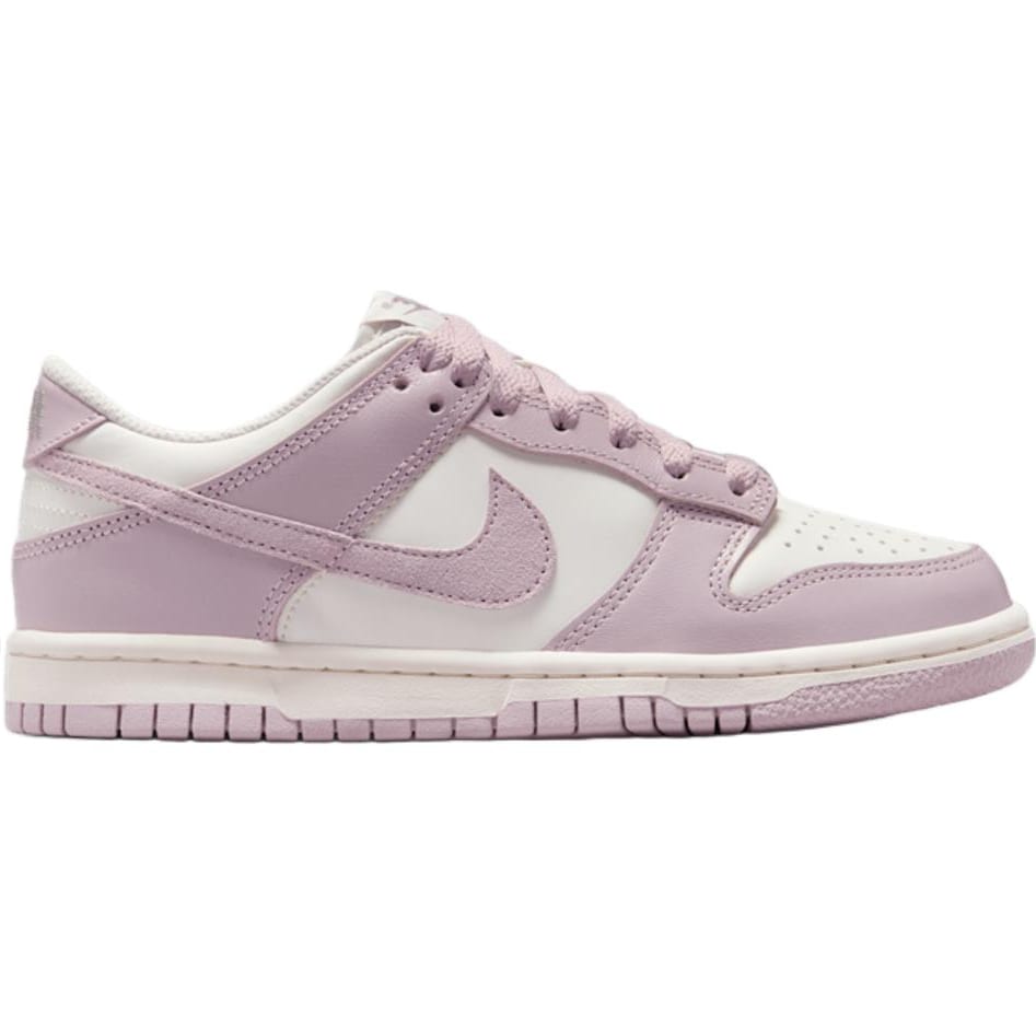 Nike Кроссовки Dunk Leather Low top для скейтбординга Розовые Белые Унисекс FB9109-122