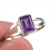 Natural African Amethyst Gemstone Handmade 925 Solid Silver Gift Ring S.8 T1b05