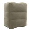 Inflatable Foot Rest Promote Blood Circulation Relieve Fatigue PVC Flocking Inflatable Footrest Cushion for Travel Dark