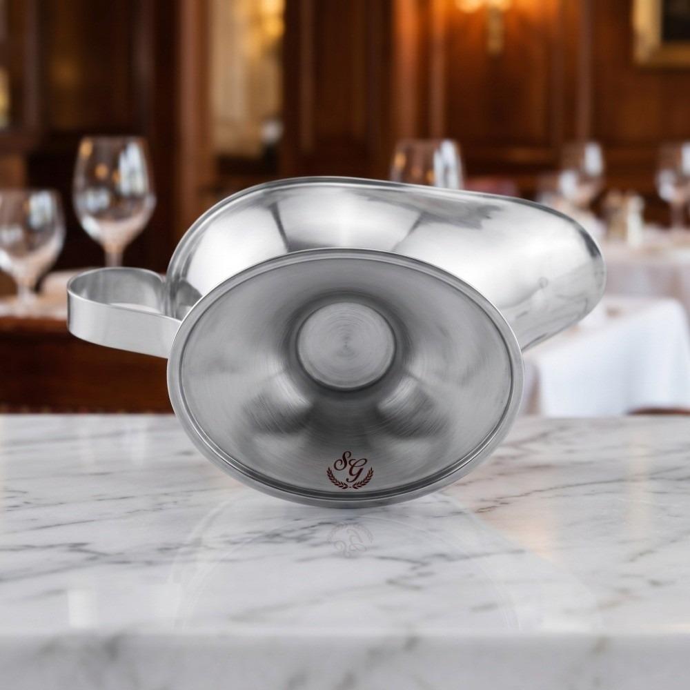 Handle Gravy Boat Server Silver Sauce Boat Durable Sauce Serving Dish  Salad Dressing