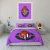 Purple Bedding Set with Crown Logo Bedding Duvet Cover Set Duvet Cover Pillowcases  (1 * Duvet Cover 2 * Pillowcases, without duvet insert)